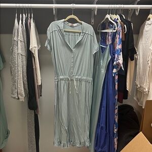 Free People Light Blue Midi Dress